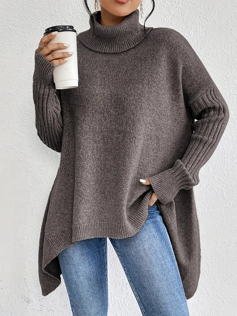 Stilla | Cozy Lang Turtleneck Sweater til Hverdagskomfort
