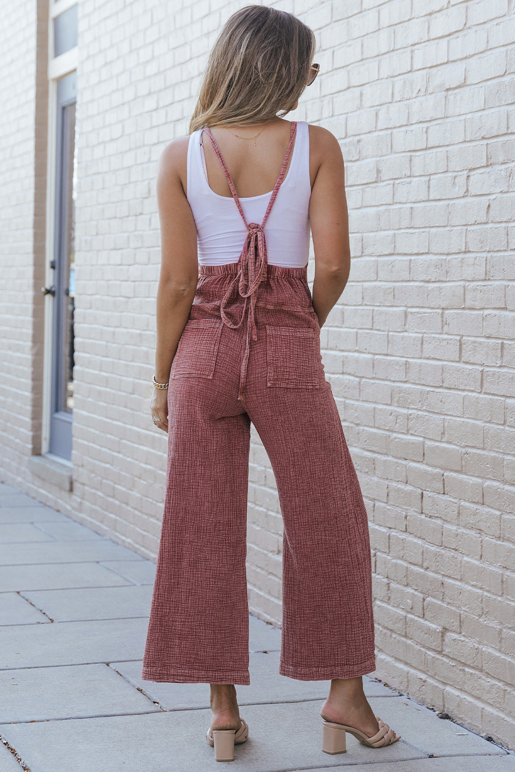 Stilla | Spaghetti Strop Square Neck Overalls