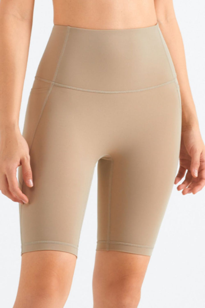 Stilla | Like Skin Elastisk Livrem Lomme Biker Shorts