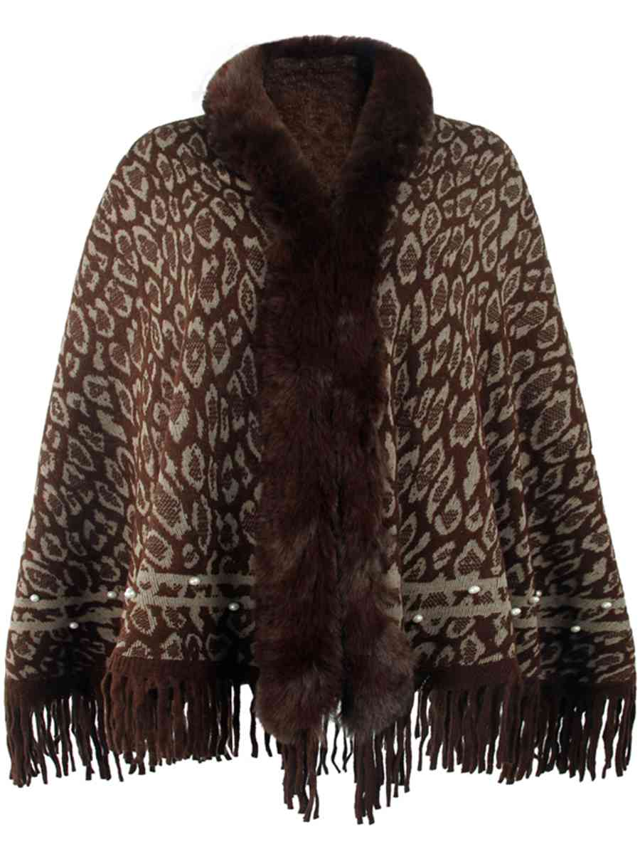Stilla | Fringed Hem Poncho