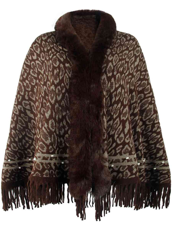 Stilla | Fringed Hem Poncho