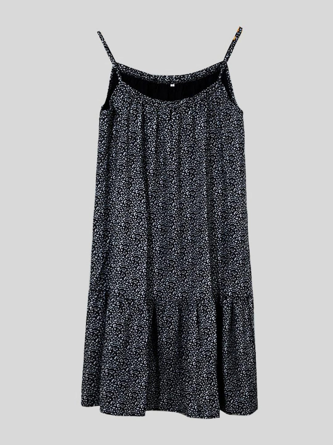 Stilla | Størrelse Trykt Ærmeløs Mini Cami Kjole