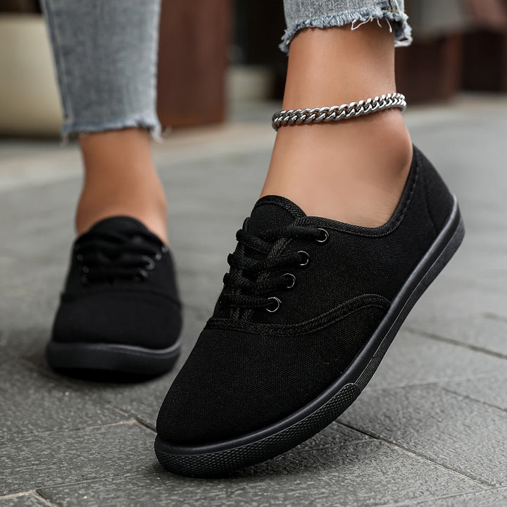 Skovae | Behagelige Lave Canvas Sneakers I Hvid