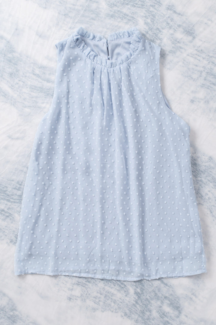 Stilla | Swiss Dot Rund Hals Tank
