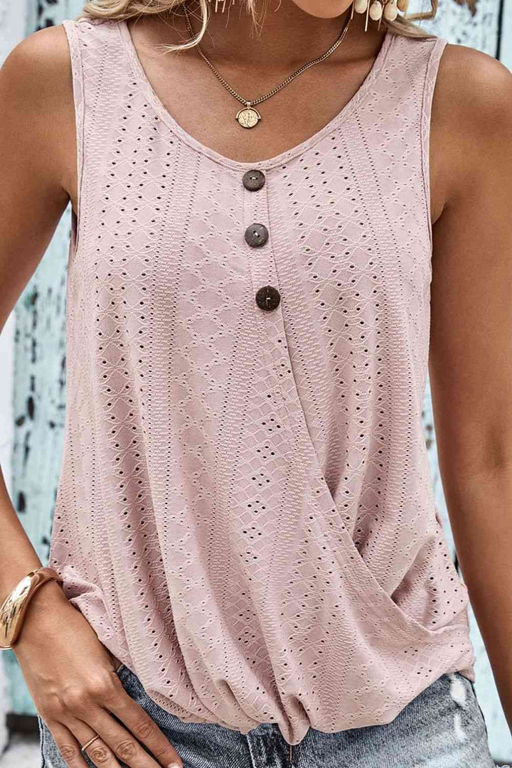 Stilla | Knapperlinje Detalje Øje Tank