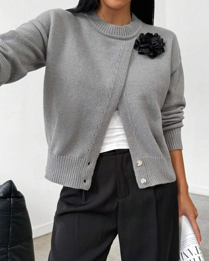 Stilla | Sweatshirt med slidskant