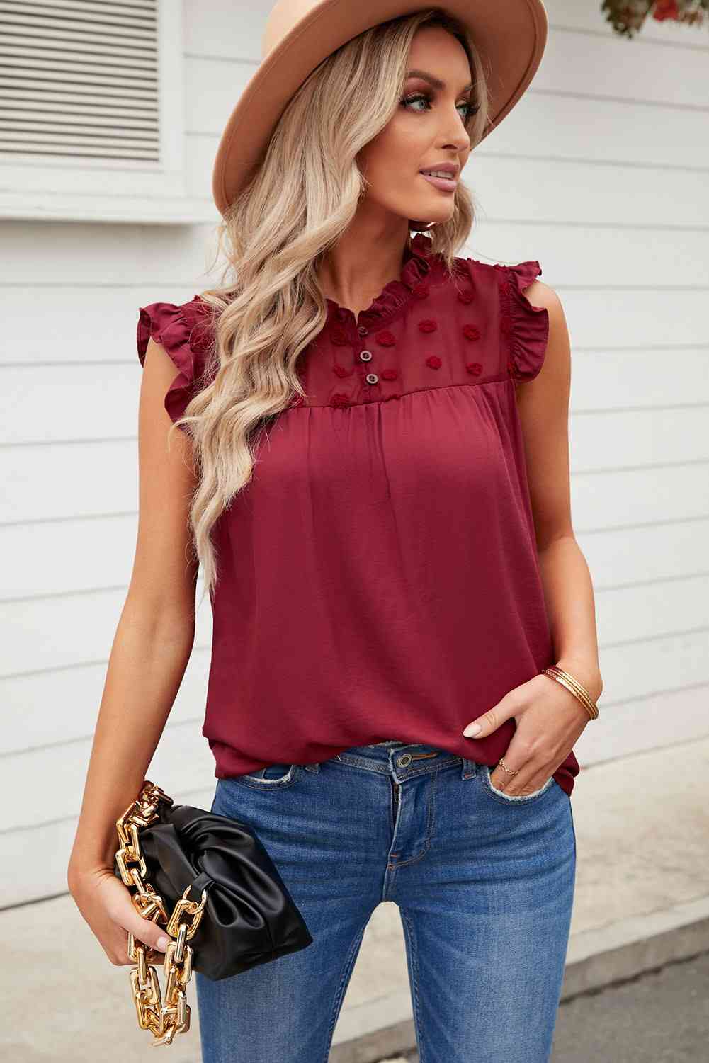 Stilla | Dot Knappet Flæse Trim Tank