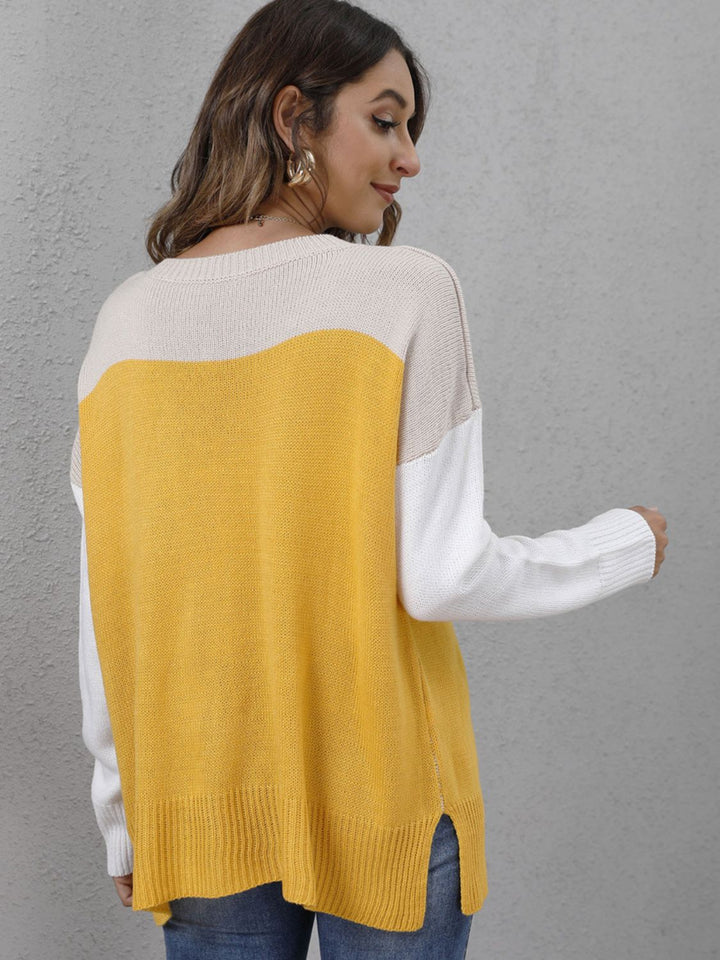Stilla | Modisch Blokfarver Pullover Chic