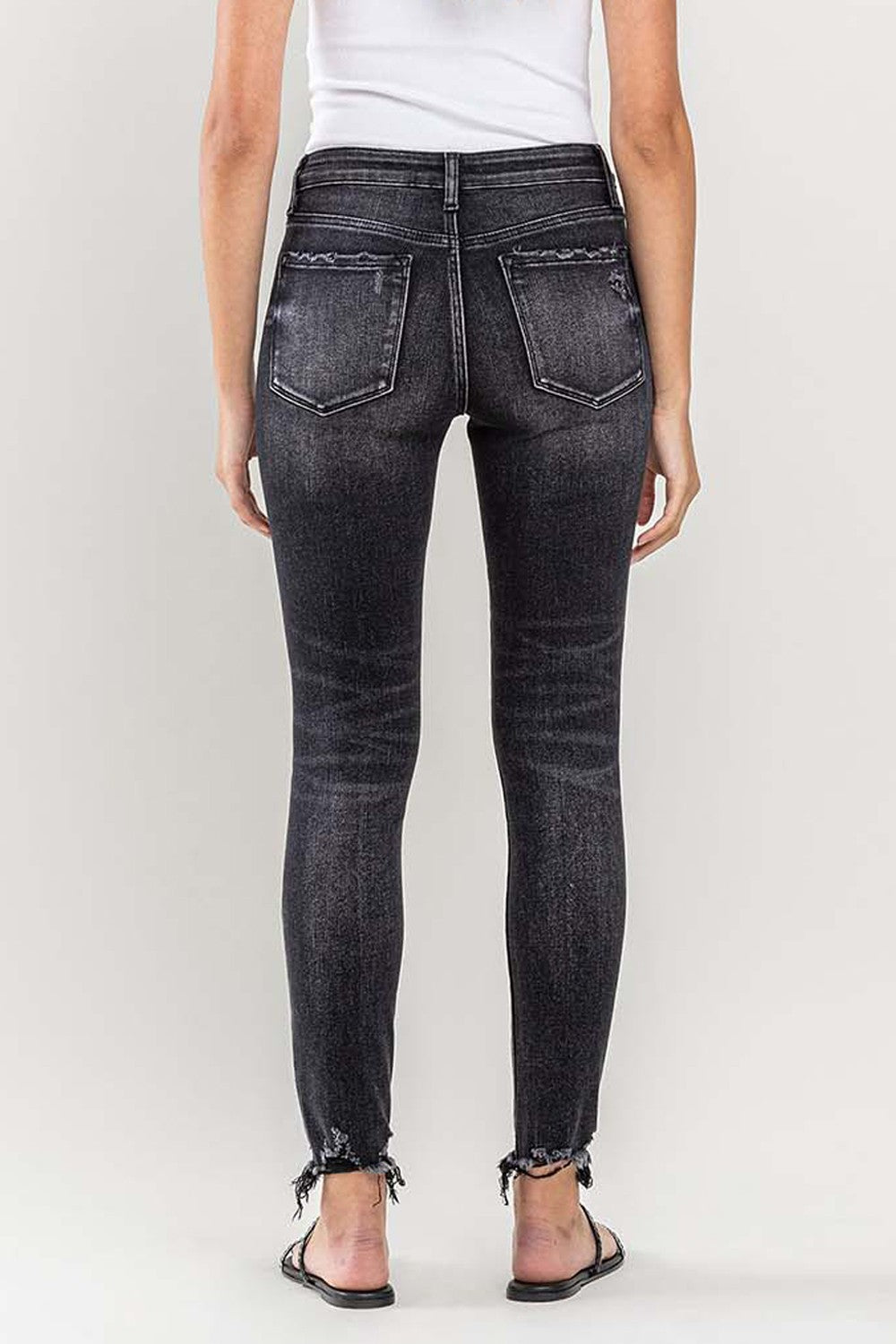 Stilla | Raw Hem Cropped Skinny Jeans
