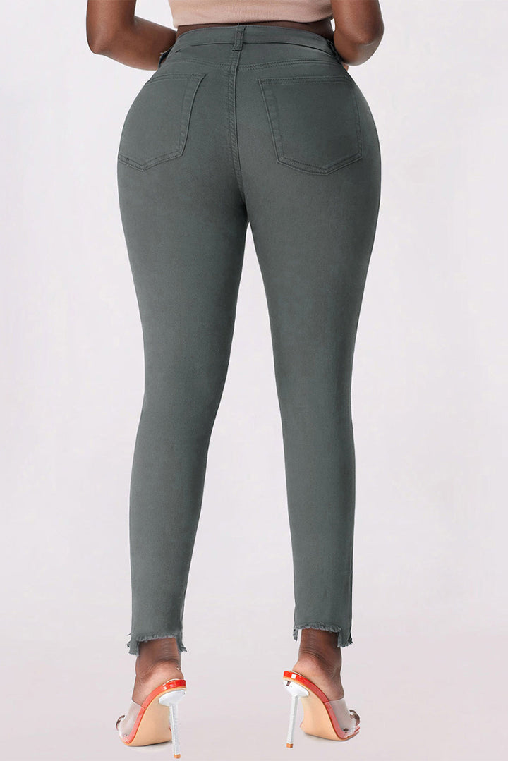 Stilla | Knapper Flue Kante Detalje Skinny Jeans