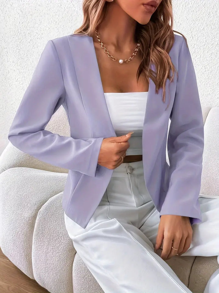 Stilla | Professionel og Smart Blazer Med Åben Forside og Lange Ærmer