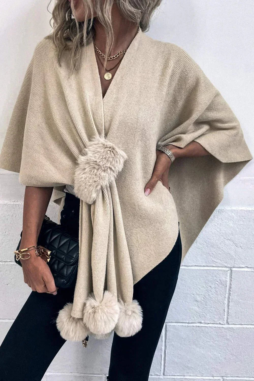 Skovae | Uld Dame Poncho Sasha