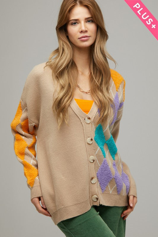 Stilla | V Hals Knap Front Cardigan