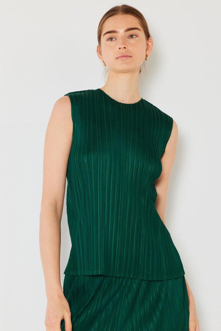 Stilla | West Swim Plisseret Uden Ærmer Crewneck Tank