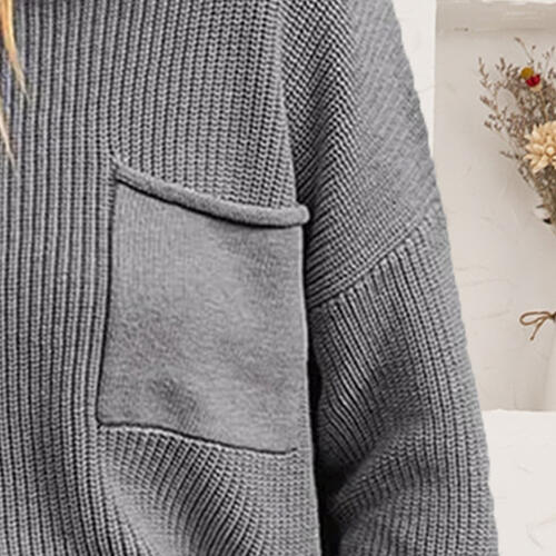 Stilla | Drop Shoulder Sweater Med Lomme