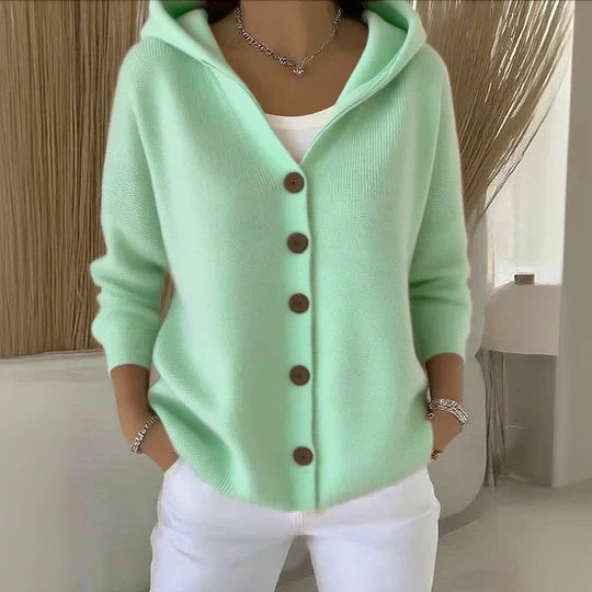Stilla | Hoodie-Cardigan med Knapper