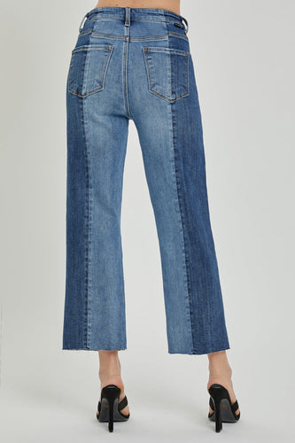Stilla | Full Size Mid-Rise Waist To-Toned Jeans med Lommer