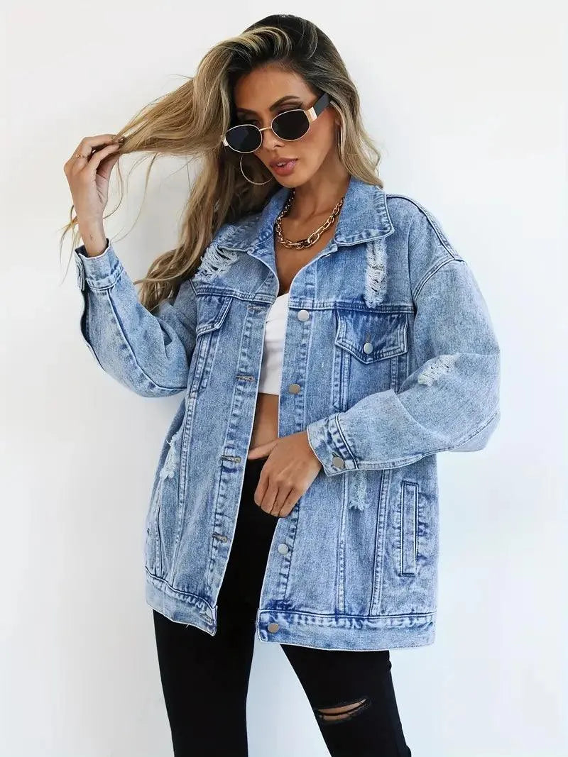Stilla | Oversized Jeansjakke til damer