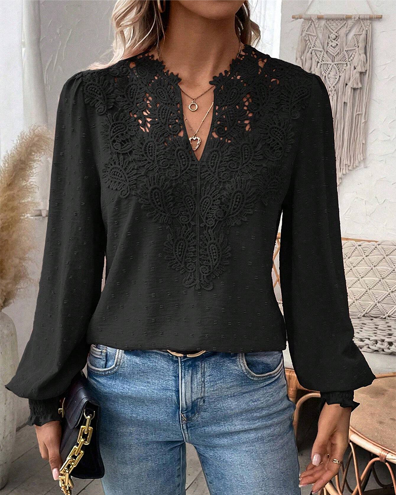 Stilla | V-udskæring Spids Jacquard