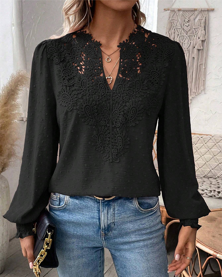 Stilla | V-udskæring Spids Jacquard