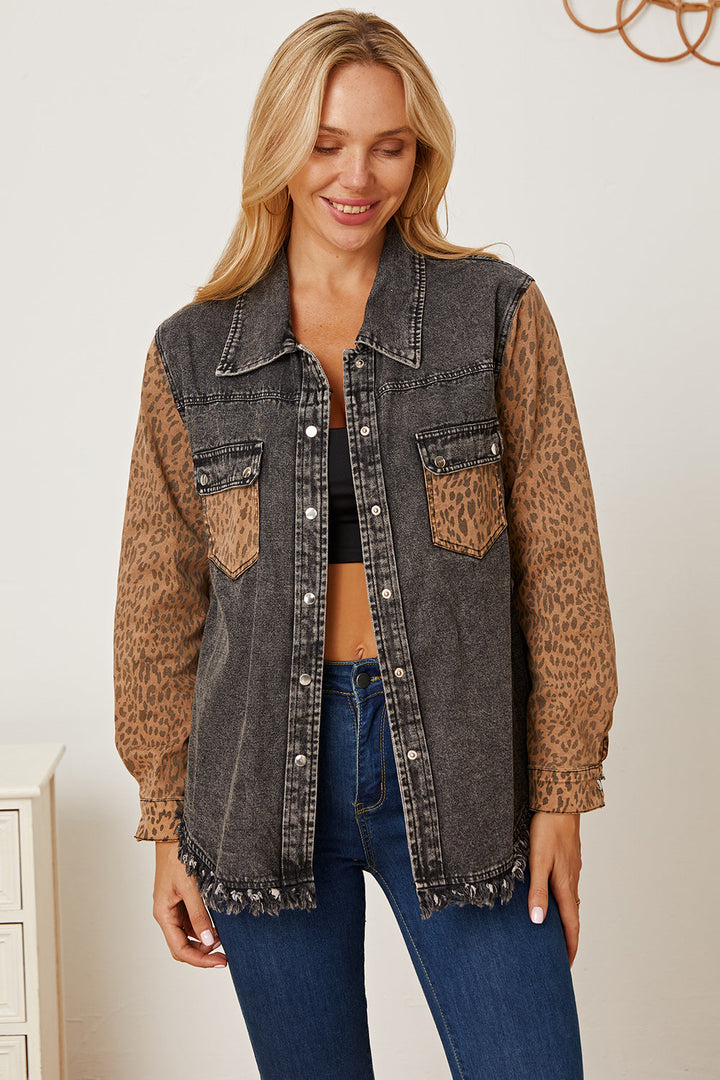 Stilla | Raw Hem Pocketed Denim Jakke