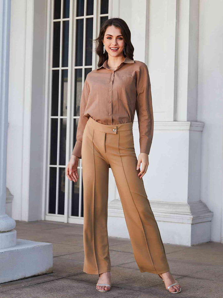 Stilla | Tag Center Seam Straight Leg Bukser
