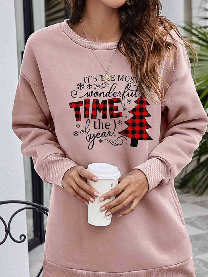 Stilla | Træ Grafik Drop Skulder Sweatshirt