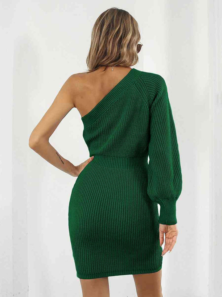 Stilla | Skulder Mini Sweater Kjole