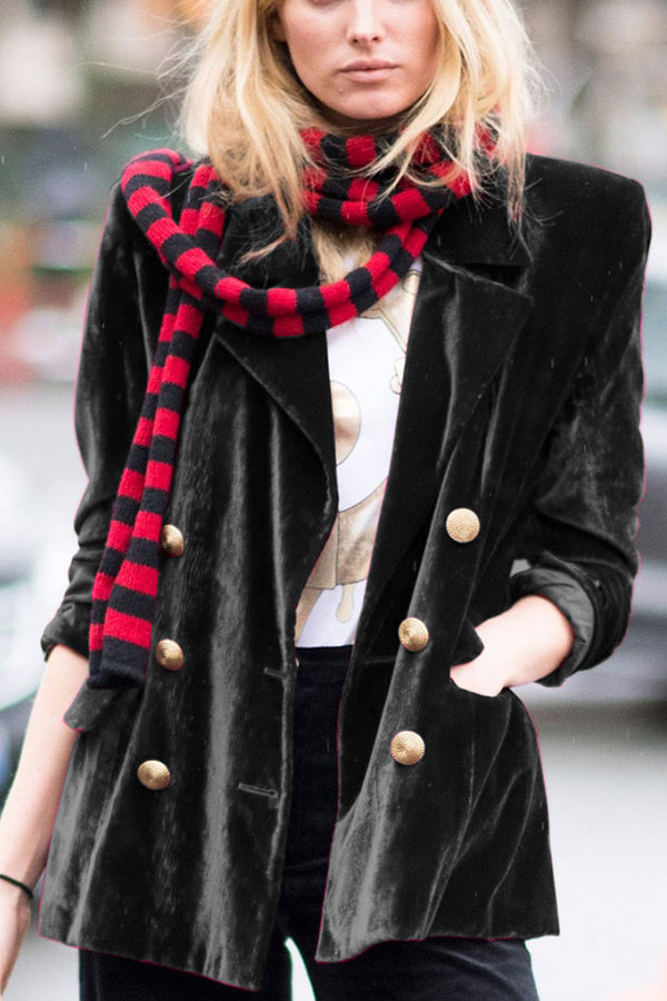 Stilla | Samt Temperament Fest Damer Midikjole Blazer