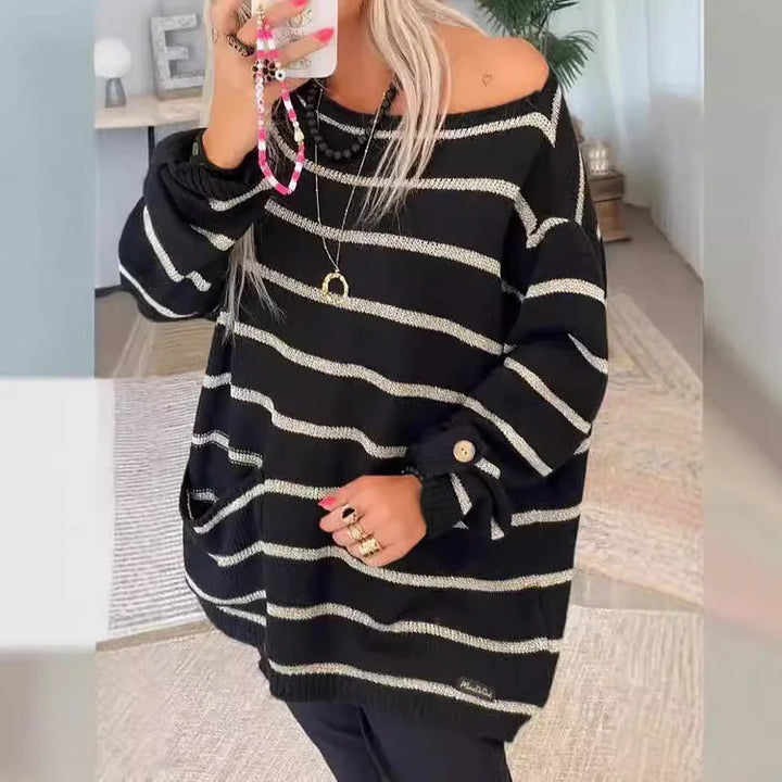 Stilla | Smart Stribet Pullover