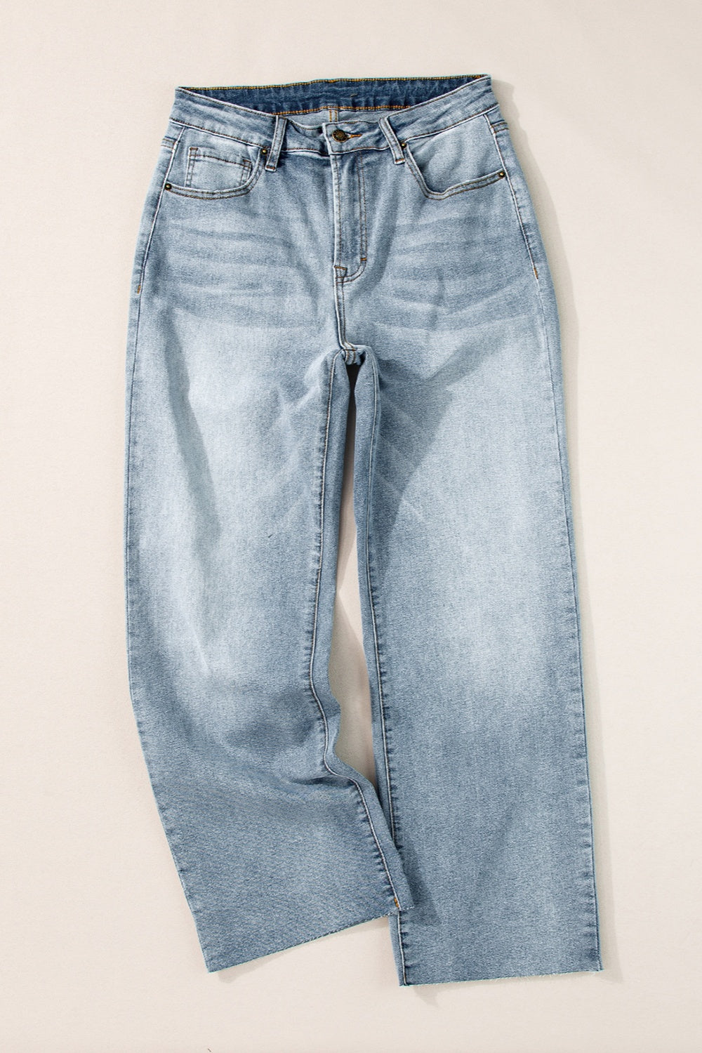 Stilla | Talje lige jeans med lommer