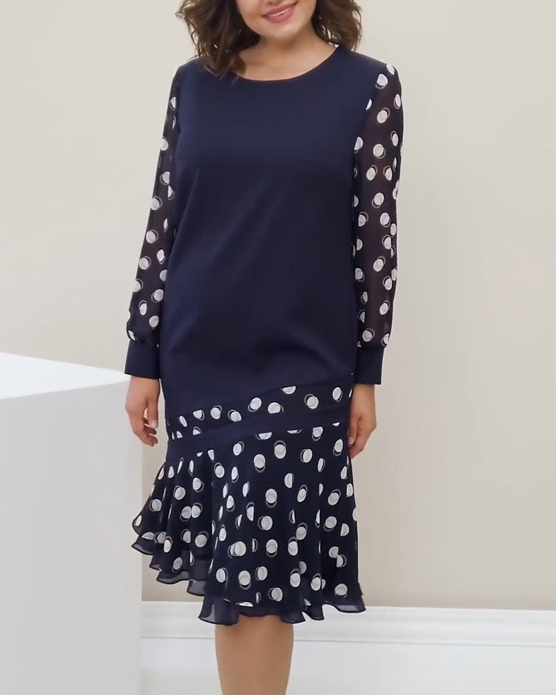 Stilla | Rundhals Lange ærmer Polka Dot