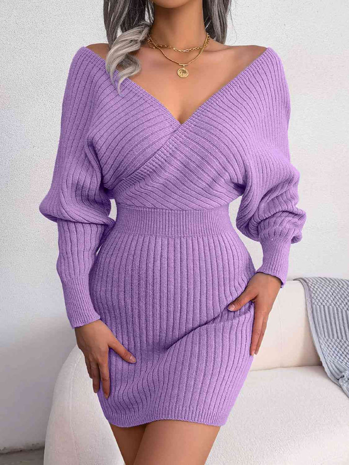 Stilla | Strik Dolman Ærme Sweater Kjole