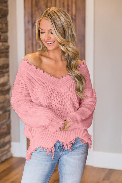 Stilla | Hem Dropped Shoulder Sweater