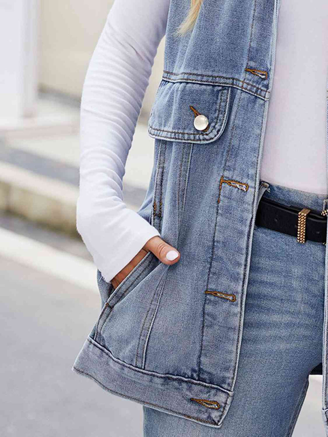 Stilla | up Krave Denim Jakke Med Lommer