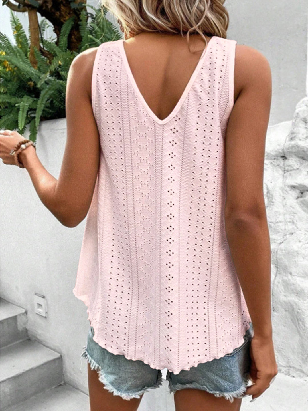 Stilla | V-Hals Bred Strop Tank