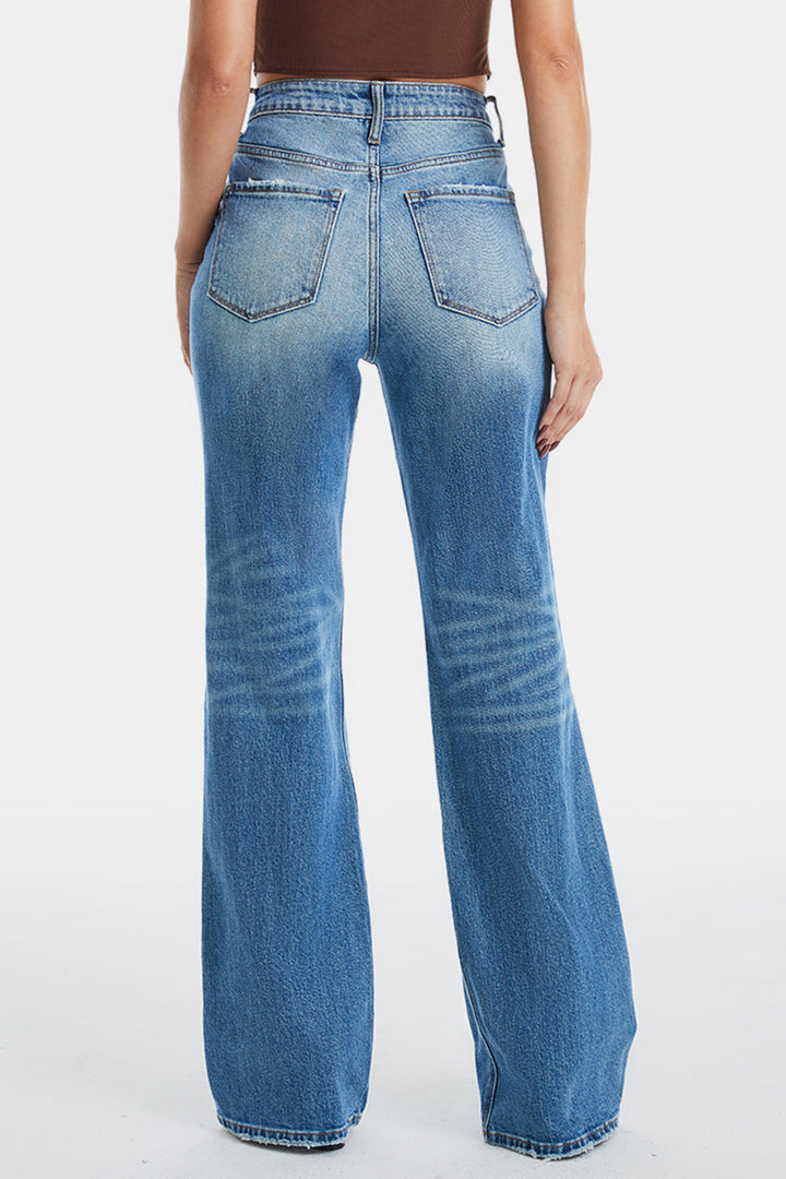 Stilla | Full Size Ultra High-waist Gradient Bootcut Jeans