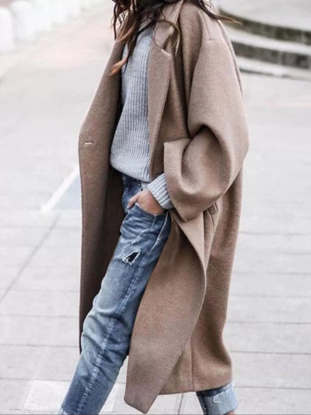 Stilla | Dame Oversized Lang Vinterfrakke