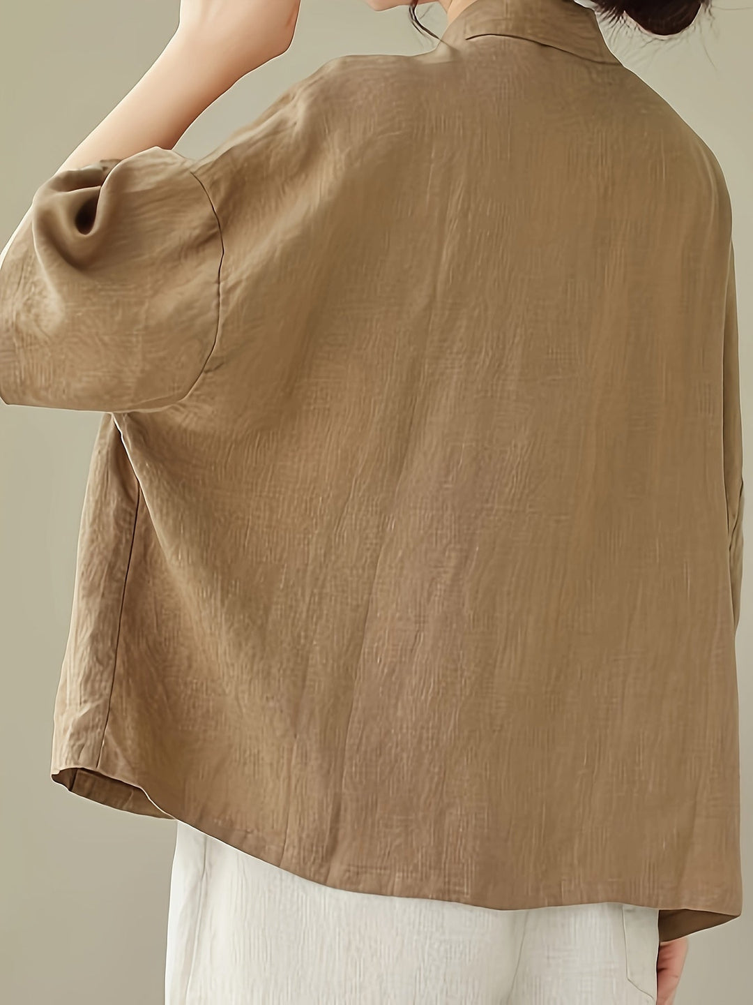 Stilla | Linned Bluse Oversize