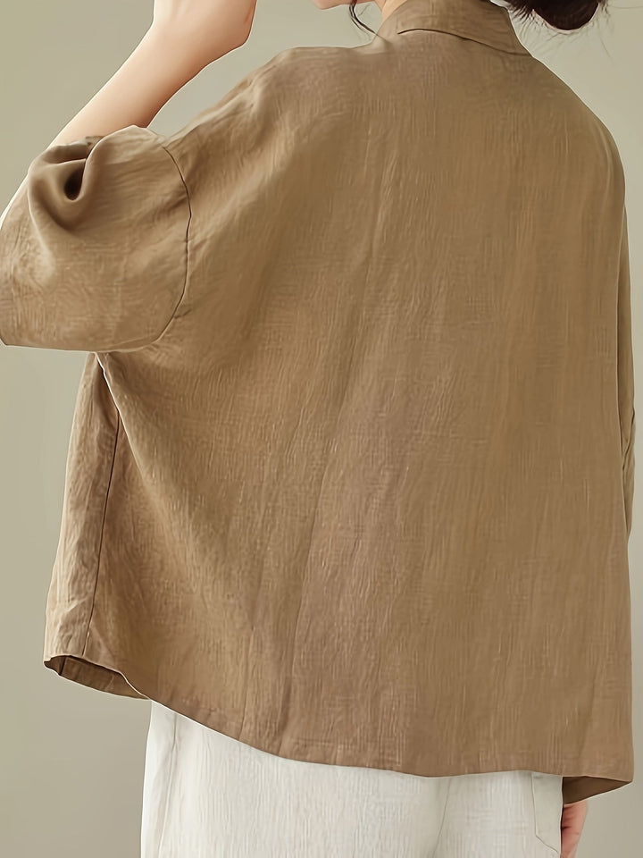 Stilla | Linned Bluse Oversize