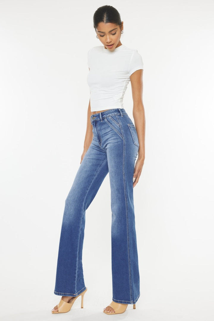Stilla | Ultra High Waist Gradient Flare Jeans