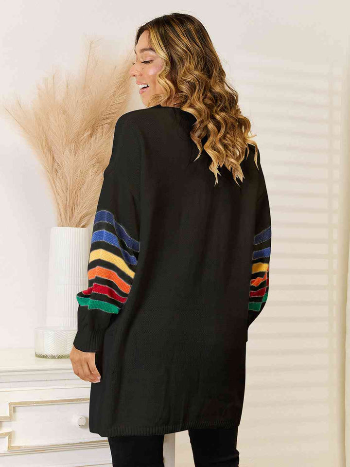 Stilla | Åben Front Sænket Skulder Cardigan