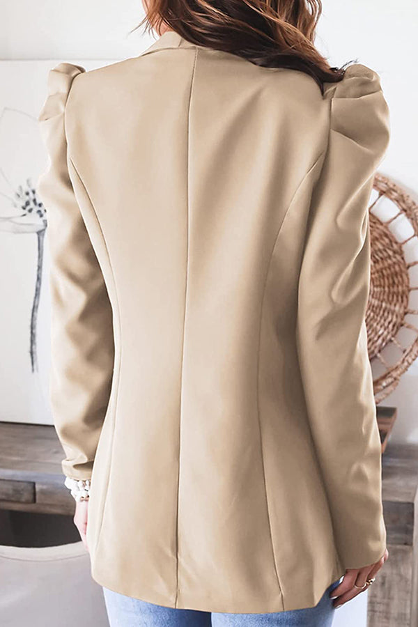 Stilla | Bubble Sleeve Åben Front Blazer