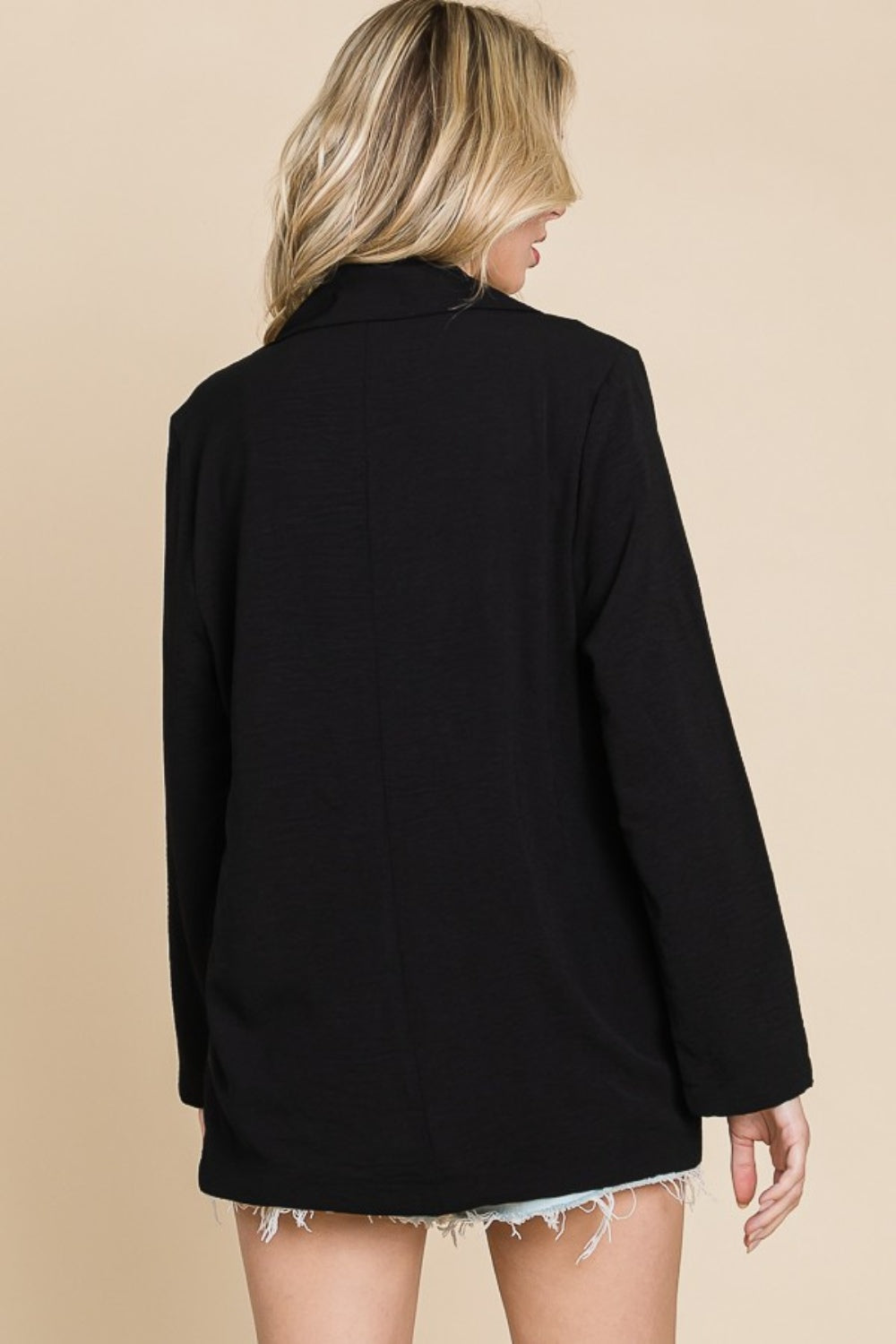 Stilla | Code One Knap Langærmet Blazer med Lommer