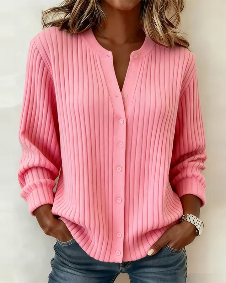 Stilla | Langærmet sweater med rund halsudskæring