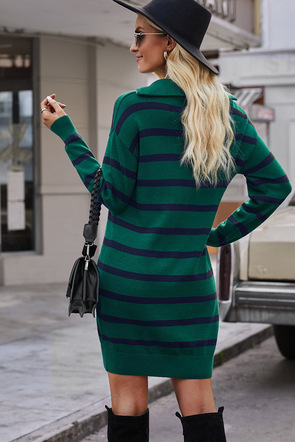 Stilla | Quarter-Zip Krave Sweater Kjole