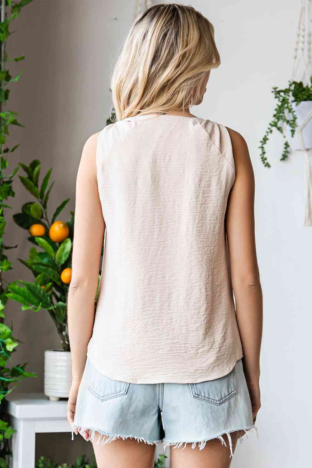 Stilla | Knote Detalje V-hals Tank