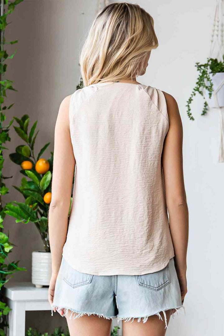Stilla | Knote Detalje V-hals Tank