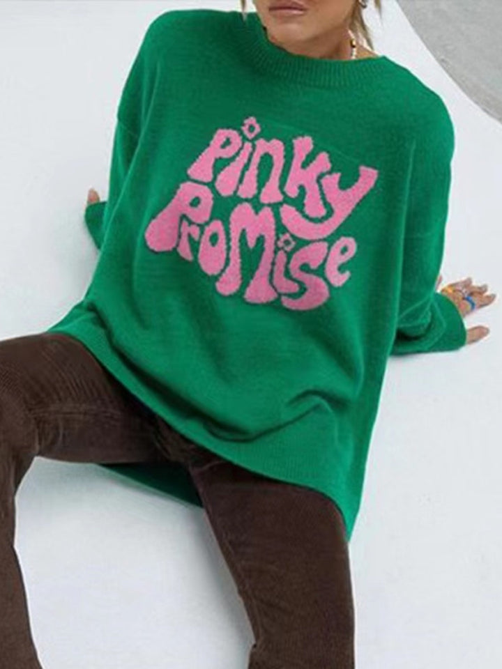 Stilla | PROMISE Rund Hals Drop Skulder Sweater