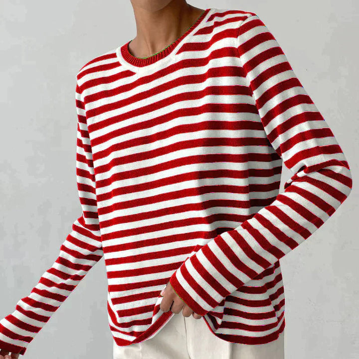 Stilla | Elegant Stribet Sweater